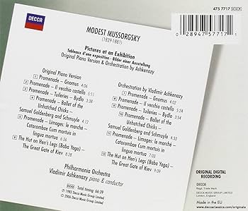 Modest Mussorgsky, Vladimir Ashkenazy, Philharmonia